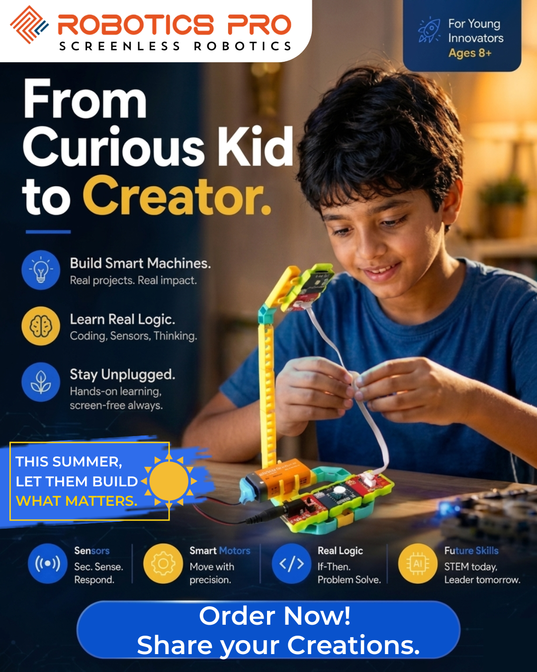 From Curious Kid to Creator — Robotics Pro